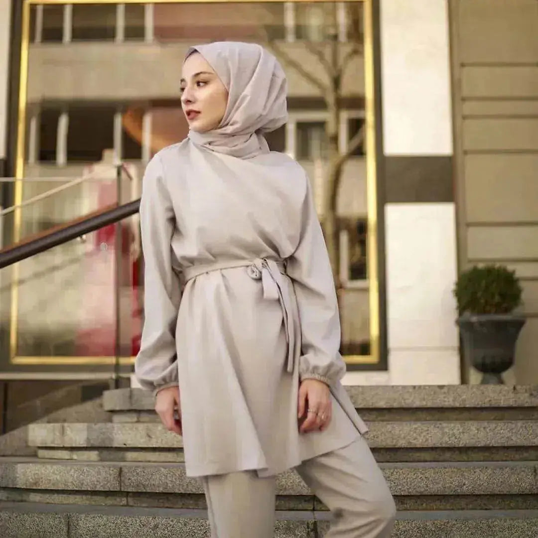 Arab girl Arab  plus size two-piece suit