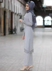 Arab  women's suit abaya two-piece suit