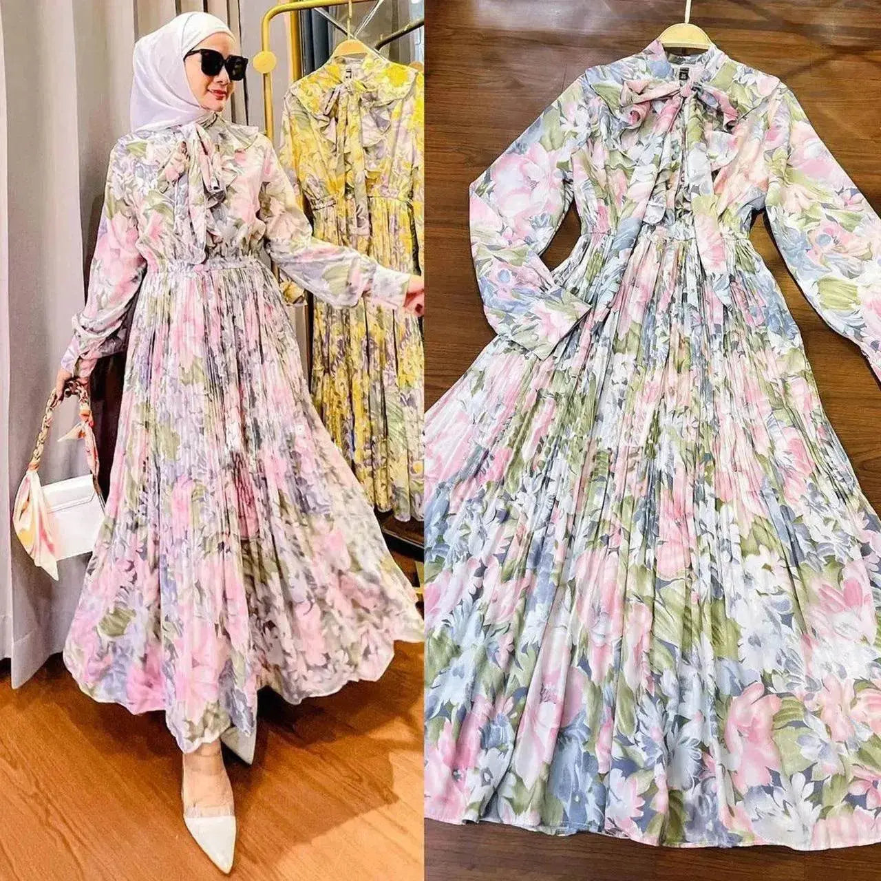Arabian Printed Dress chiffon Made