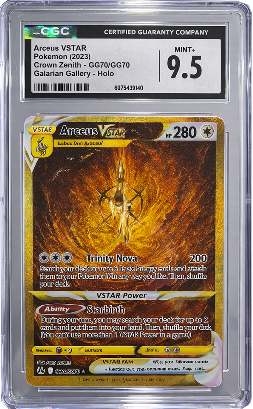 Pokemon TCG - Arceus VStar Crown Zenith Gold GG70 CGC 9.5
