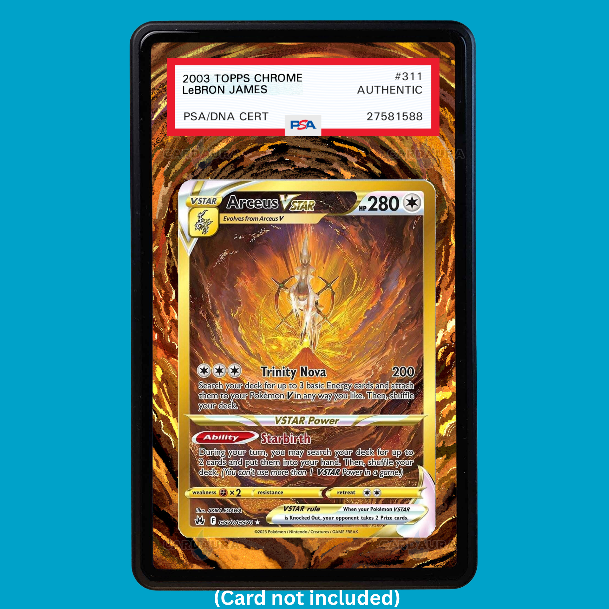 Arceus VSTAR GG70 Crown Zenith (Graded) Display Case