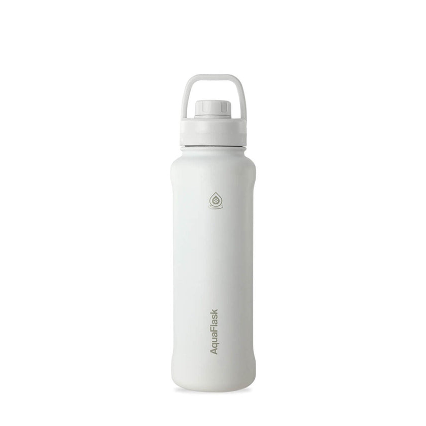 AquaFlask 1080ml (40oz) Stainless Steel Water Bottle with Sports Lid – Hot & Cold, Leakproof, BPA-Free