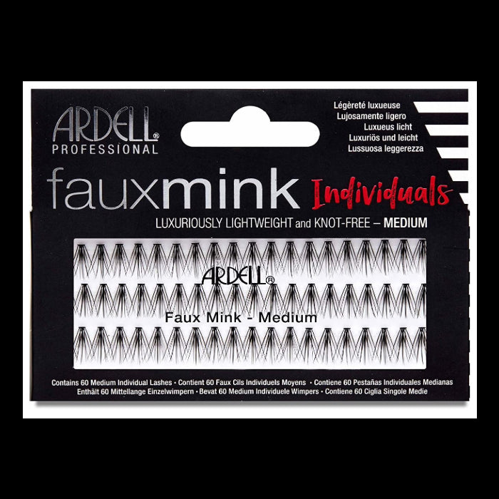 Ardell - Cils Faux Mink Individual Clusters Medium Black