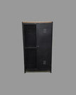 Armoire industrielle style casier avec porte en grillage