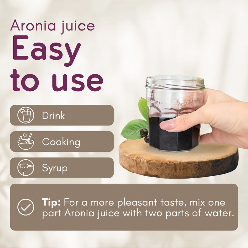 Jus d'aronia biologique, 700 ml (23,7 fl oz)