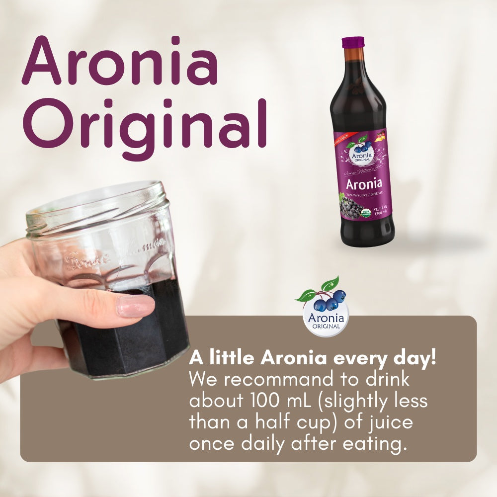 Jus d'aronia biologique, 700 ml (23,7 fl oz)