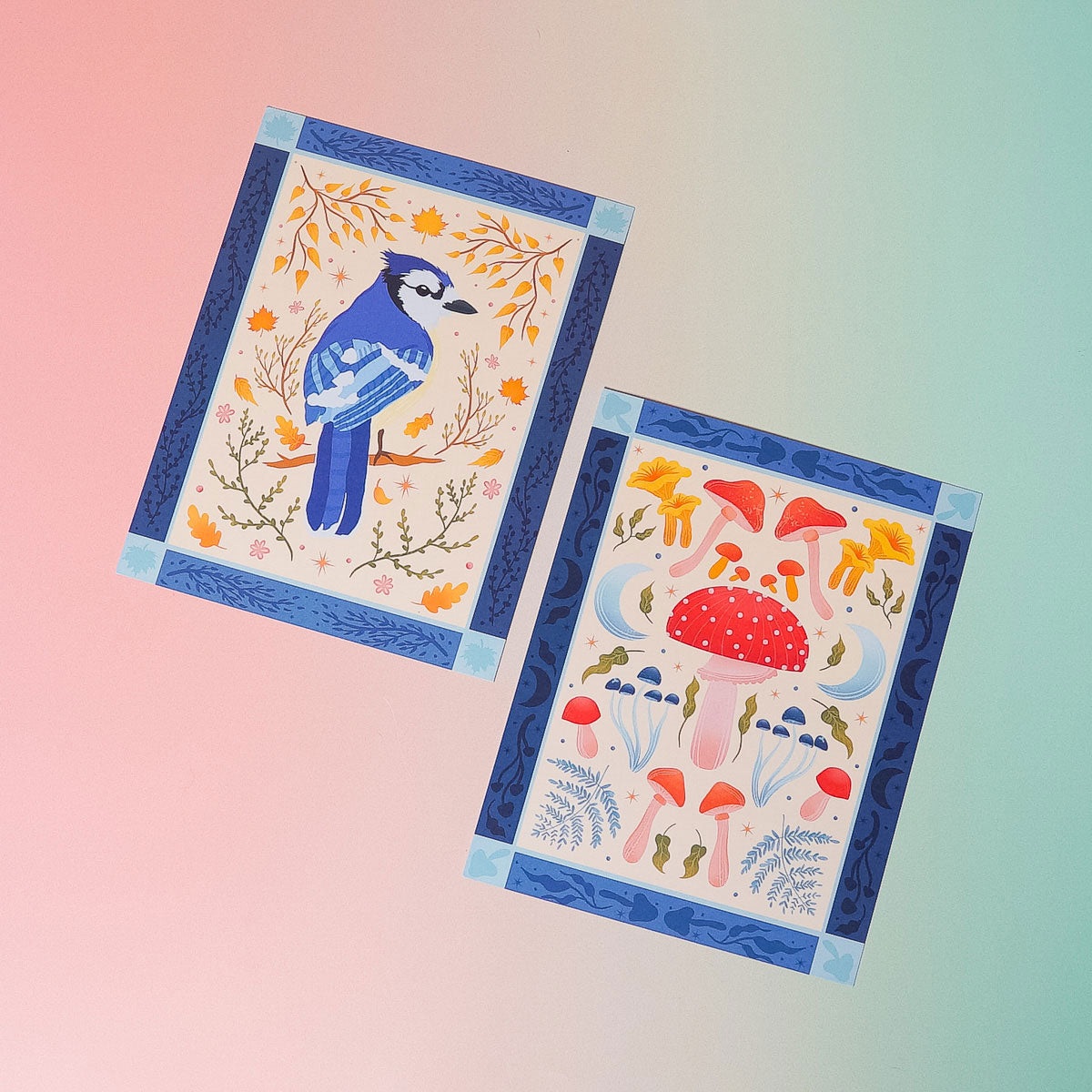 Bluejay Bird Art Print (7