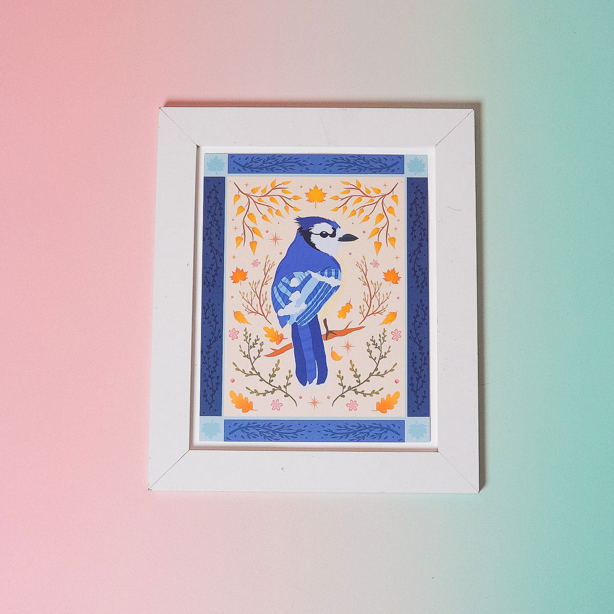 Bluejay Bird Art Print (7
