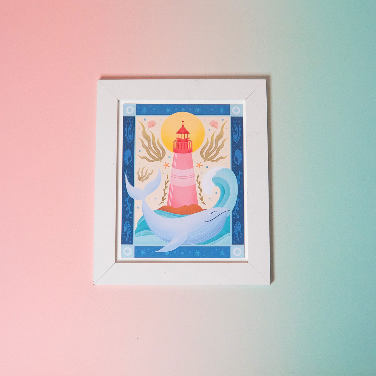 Whale Art Print (7