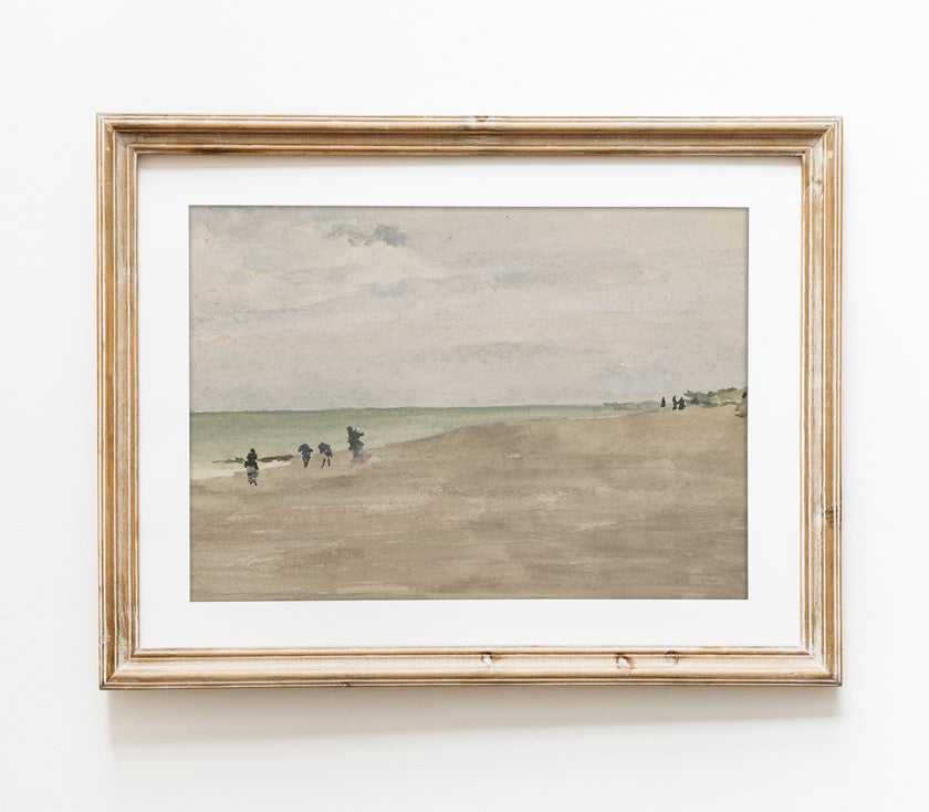 Vintage Nautical Landscape Art Print L0108