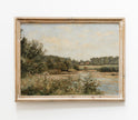 Vintage Field Landscape Art Print L0110