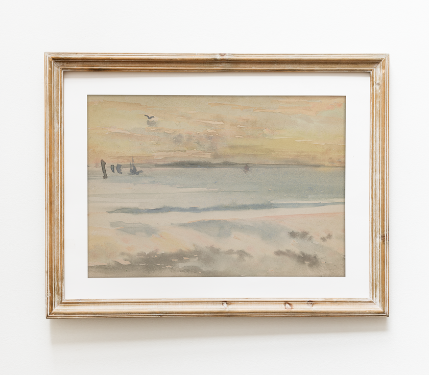 Vintage Coastal Landscape Art Print L0103
