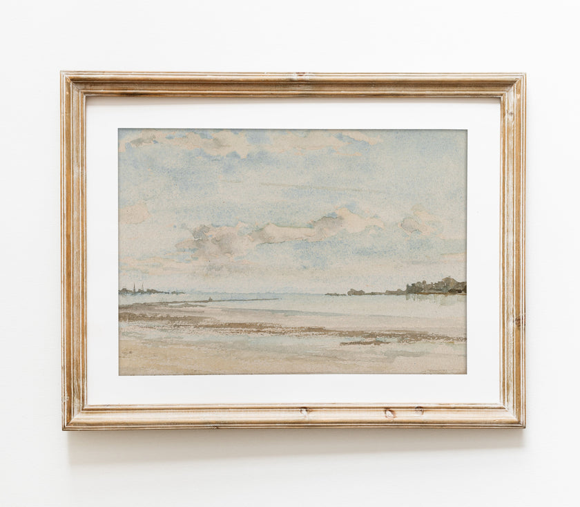 Vintage Coastal Landscape Art Print L0109