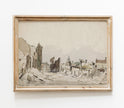 Vintage Neutral Landscape Art Print L0113
