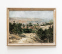 Vintage Village Landscape Art Print L0126