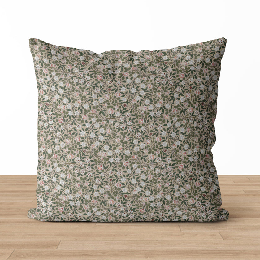 Lily | Neutral Floral Pillow Cover