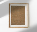 Vintage Arabic Textile Art Print SK0152