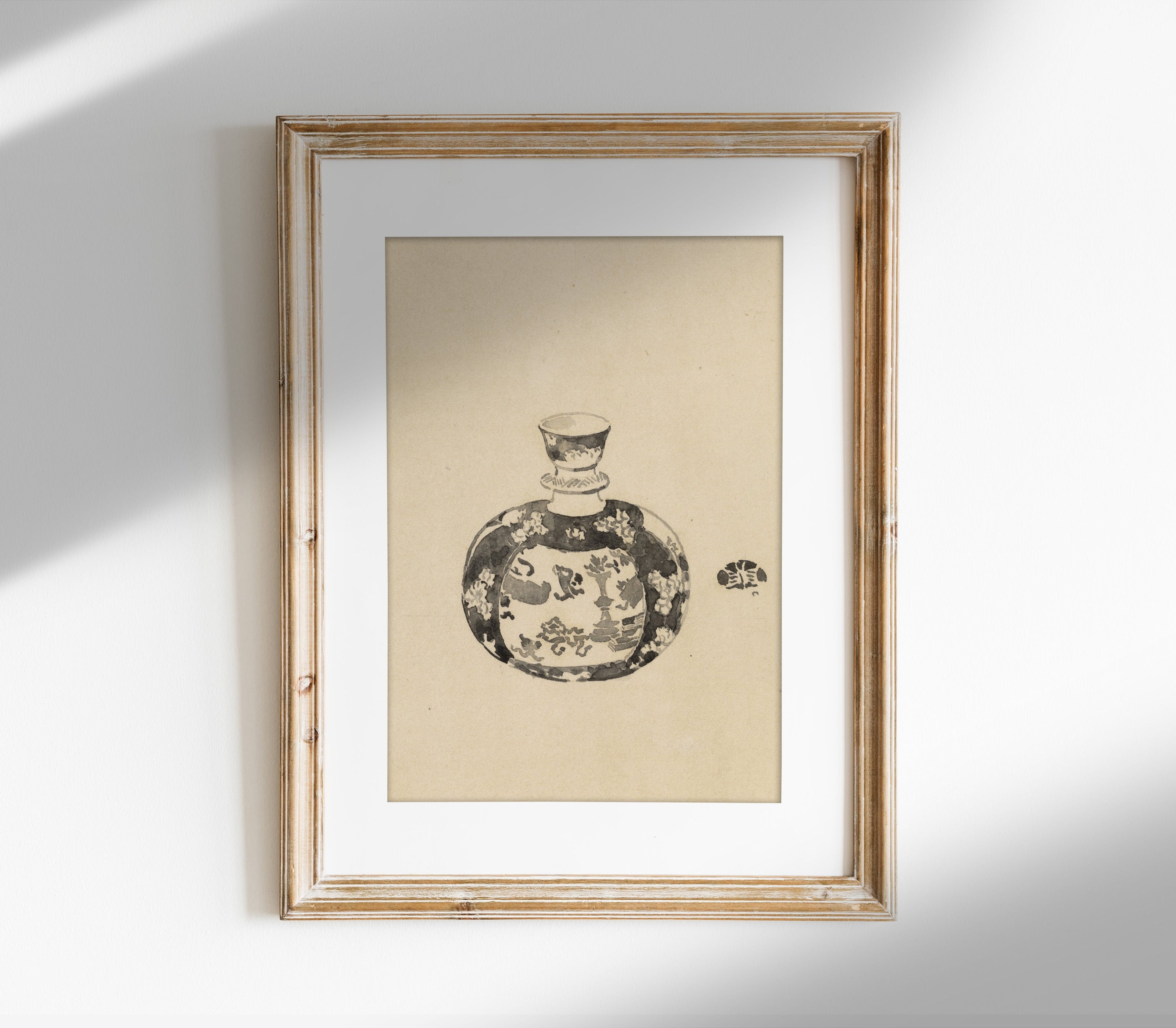 Vintage Jar with Lid II Art Print SK0151
