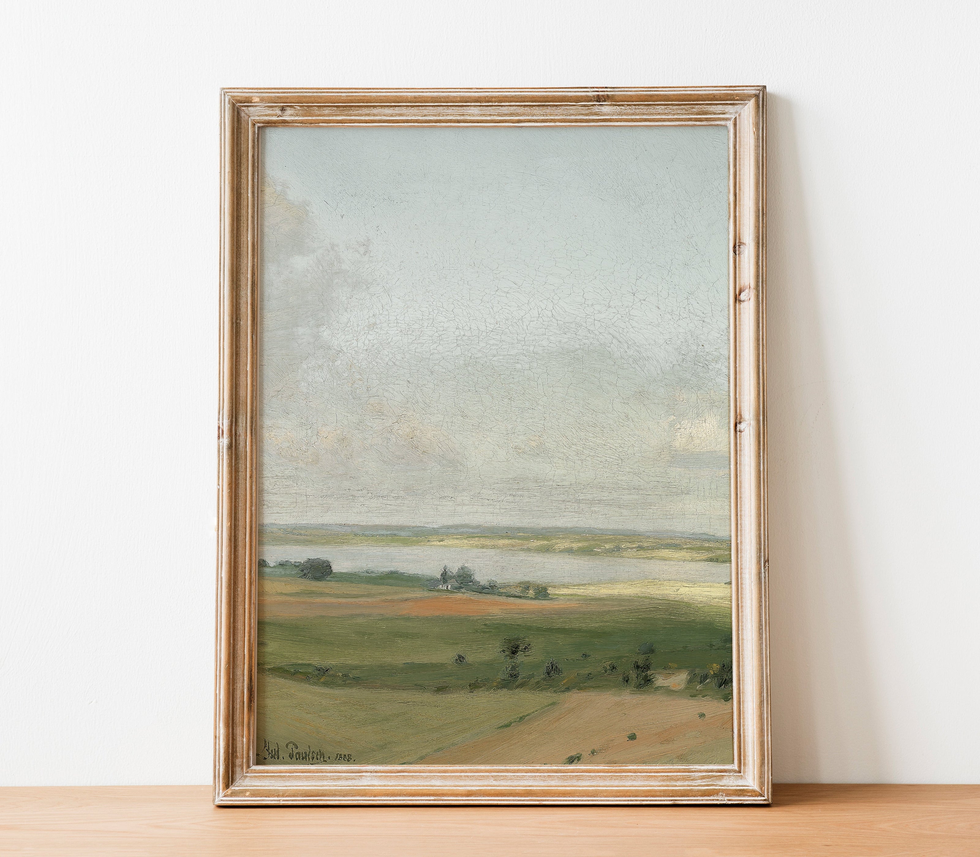 Vintage Pastel Landscape Art Print L0196