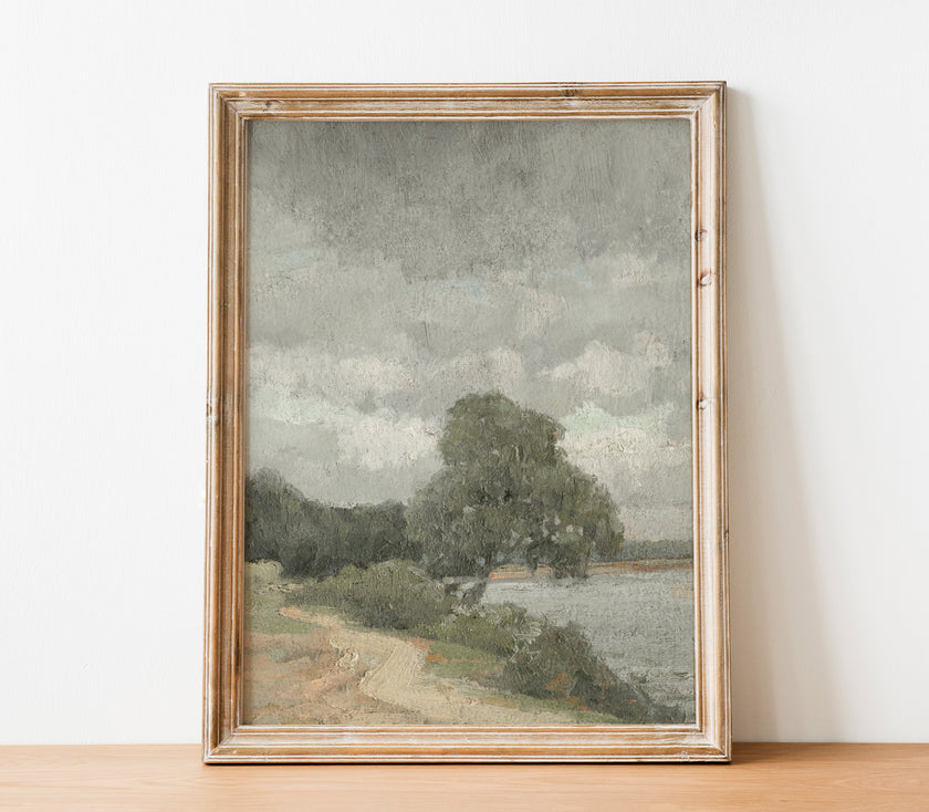 Vintage Muted Landscape Art Print L0197
