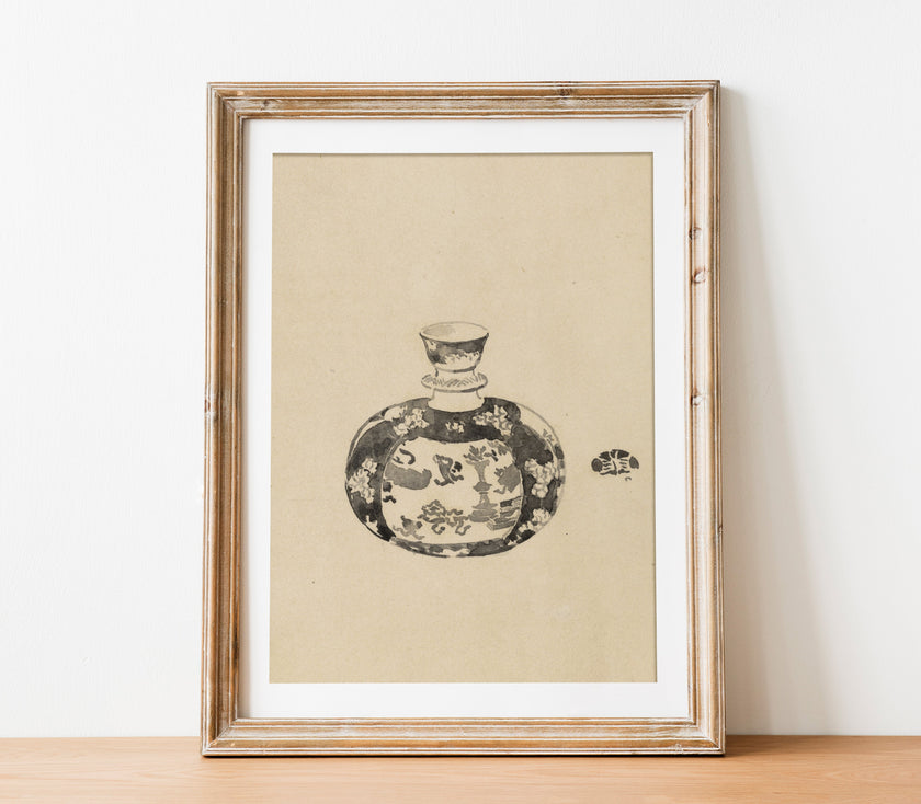 Vintage Jar with Lid II Art Print SK0151