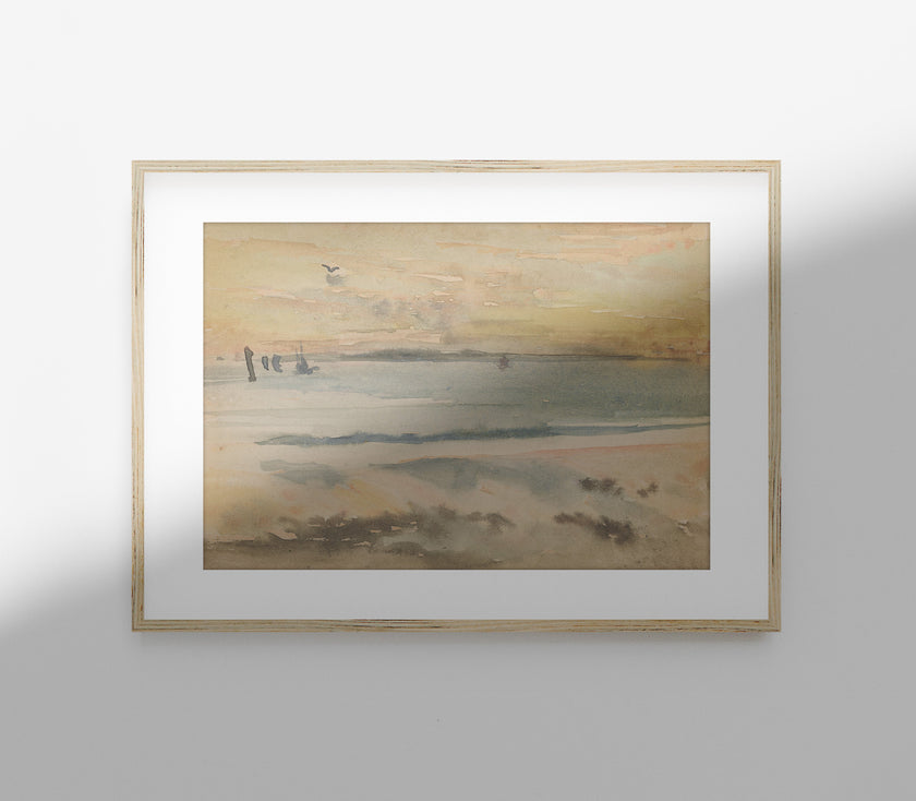 Vintage Coastal Landscape Art Print L0103