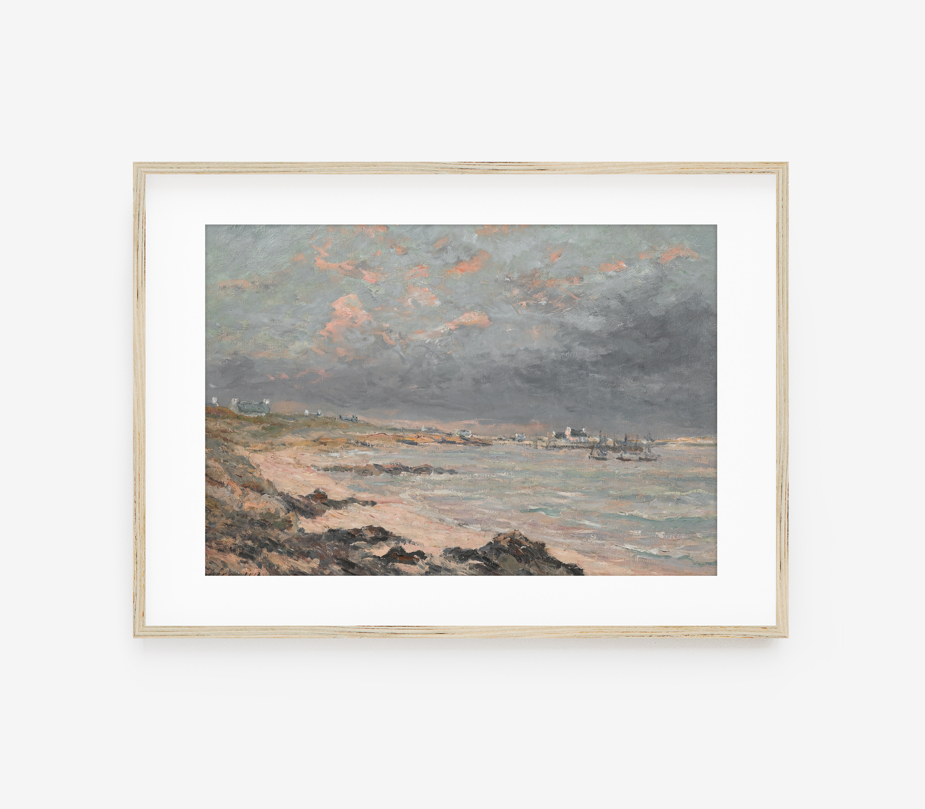 Vintage Coastal Landscape Art Print L0116