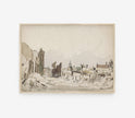 Vintage Neutral Landscape Art Print L0113