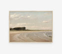 Vintage Coastal Pastel Landscape Art Print L0217