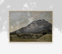 Vintage Muted Mountain Painting | Landscape Art Print L225