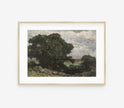 Vintage Moody Sunrise Landscape Art Print L0137