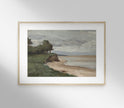 Vintage Coastal Seaside Landscape Art Print L0140