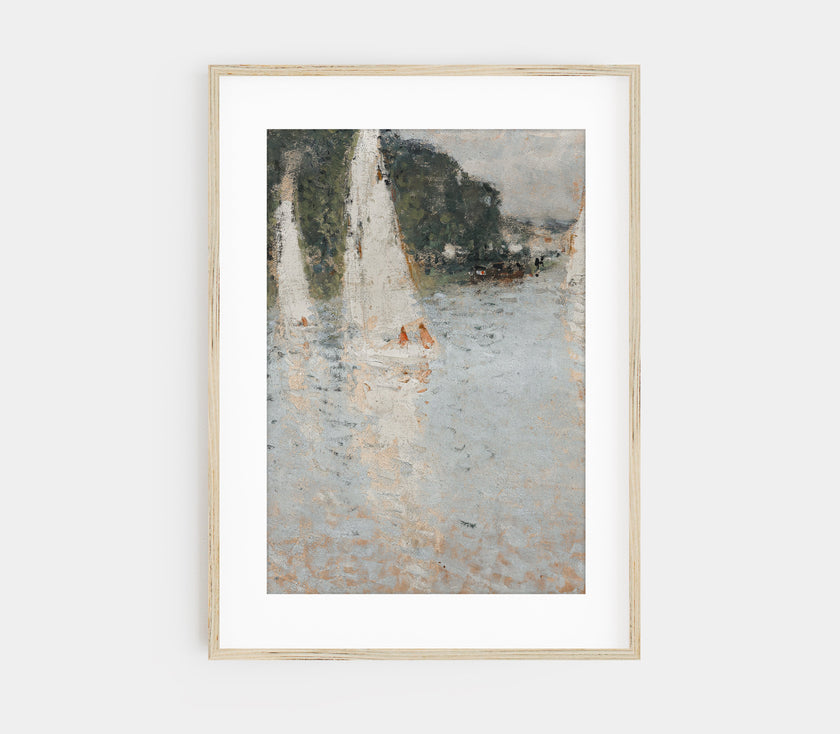 Sailboat Landscape Art Print L0201