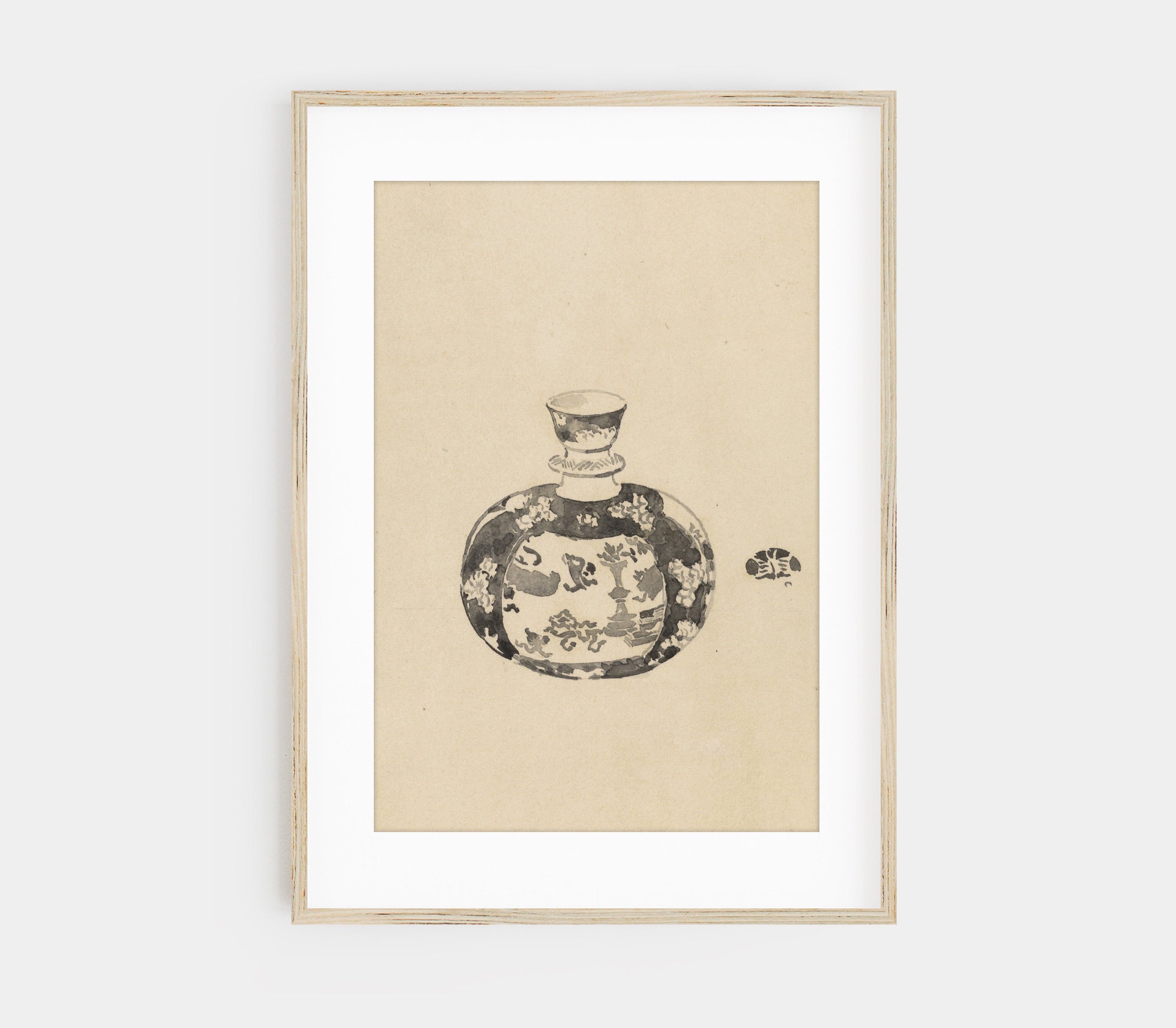 Vintage Jar with Lid II Art Print SK0151