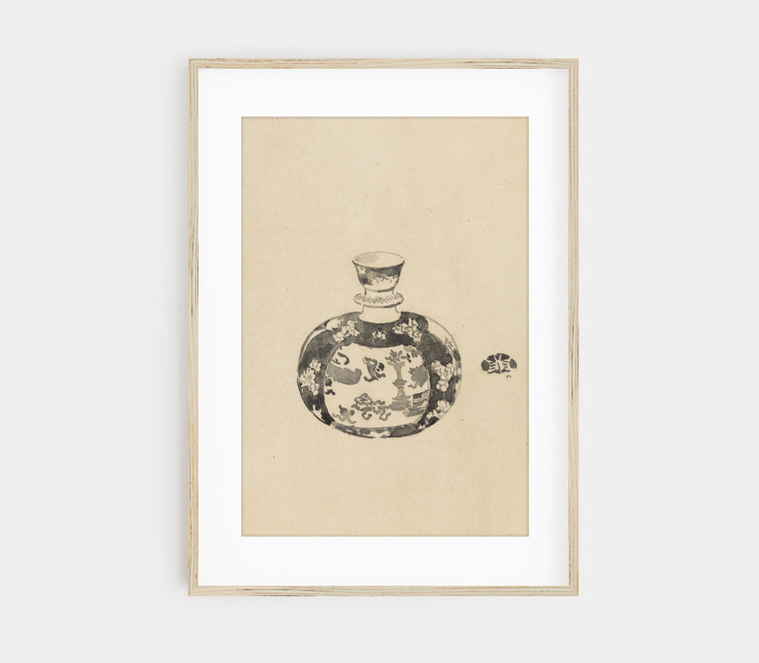 Vintage Jar with Lid II Art Print SK0151