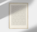 Antique Geometric Pattern Art Print SK0155