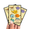 Manches de cartes Pokémon de la première génération d'Ash.