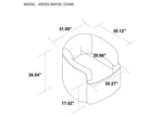 Aspen Swivel Chair - Beige Buff