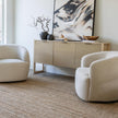 Aspen Swivel Chair - Beige Buff
