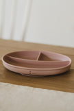 Assiette à succion divisée en silicone