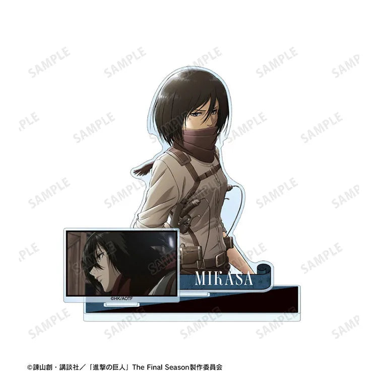 Attack on Titan Anime Merch - Mikasa Ackerman BIG Acrylic Stand w/Part