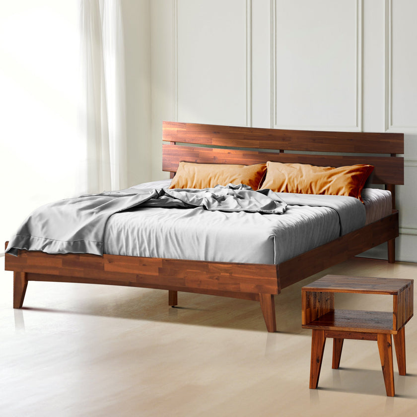 Aurora Solid Wood Bed Frame