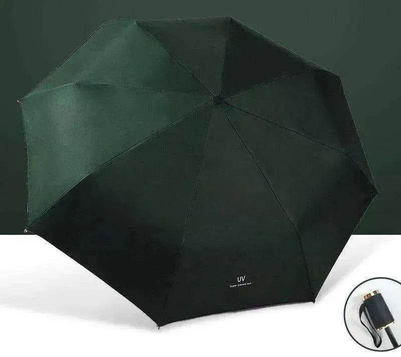 Automatic Lady's Rain & Sun Folding Umbrella