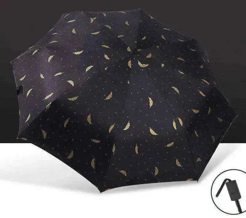Automatic Lady's Rain & Sun Folding Umbrella