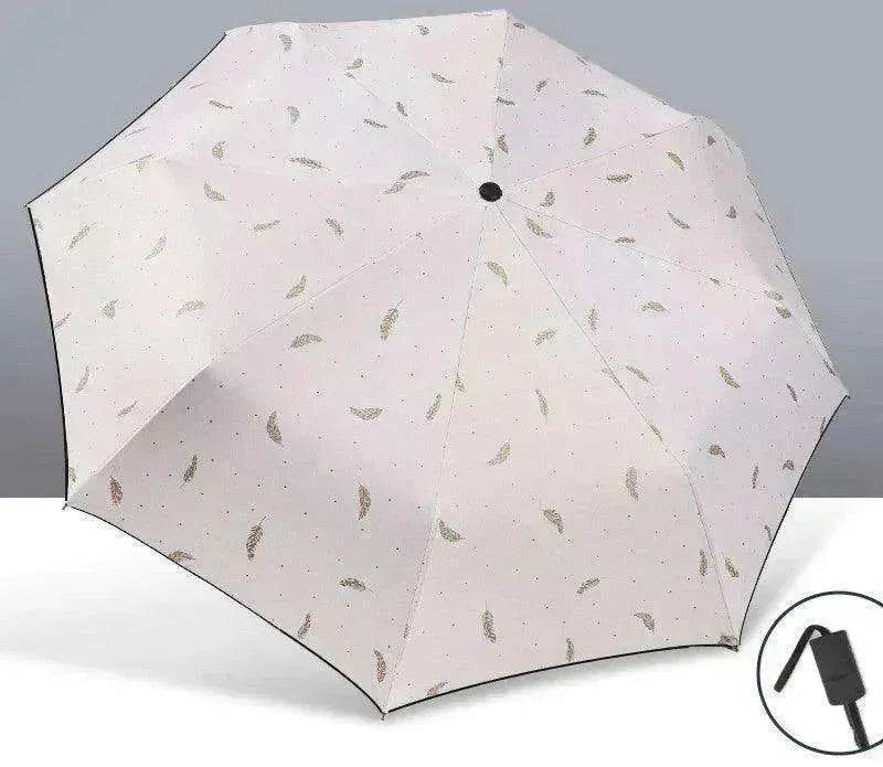Automatic Lady's Rain & Sun Folding Umbrella