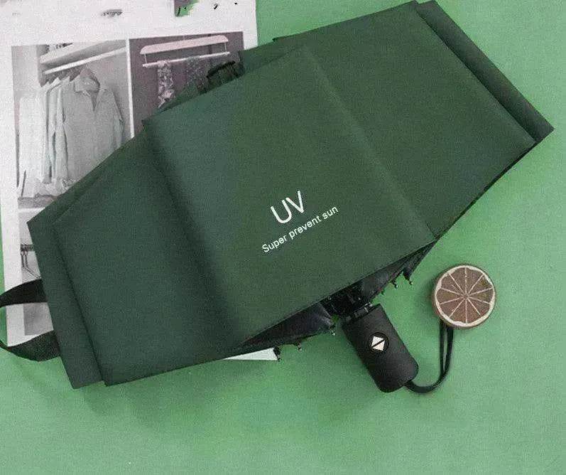 Automatic Lady's Rain & Sun Folding Umbrella