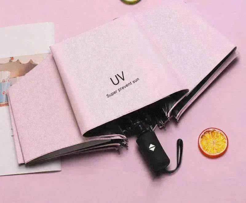 Automatic Lady's Rain & Sun Folding Umbrella