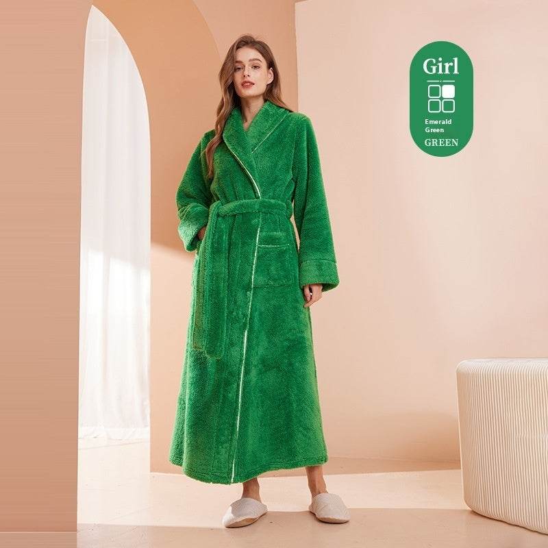 Velvet Nightgown – Super Thick Flannel Sleepwear for Couples