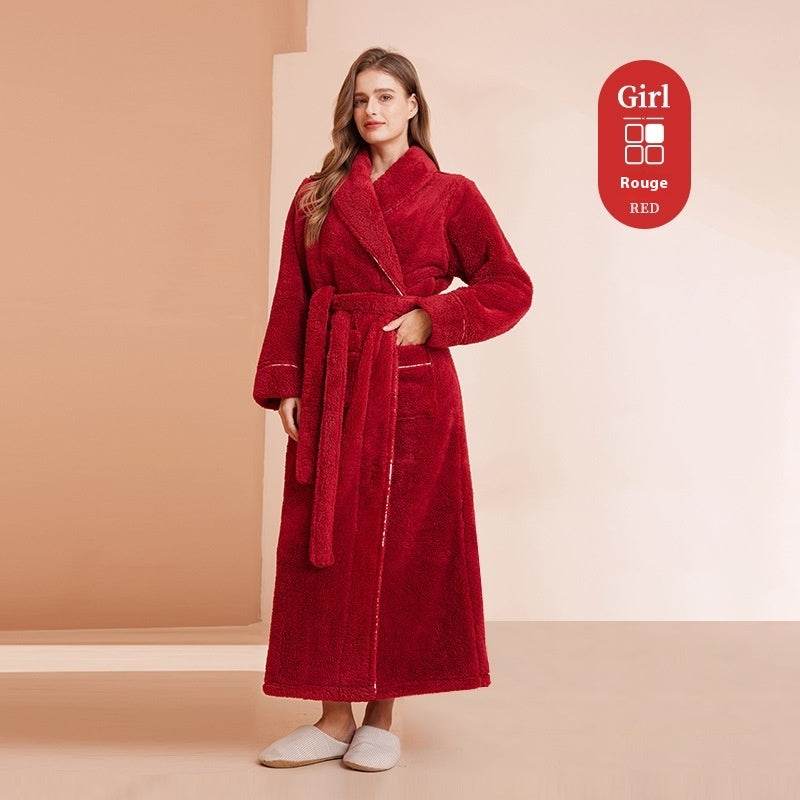 Velvet Nightgown – Super Thick Flannel Sleepwear for Couples
