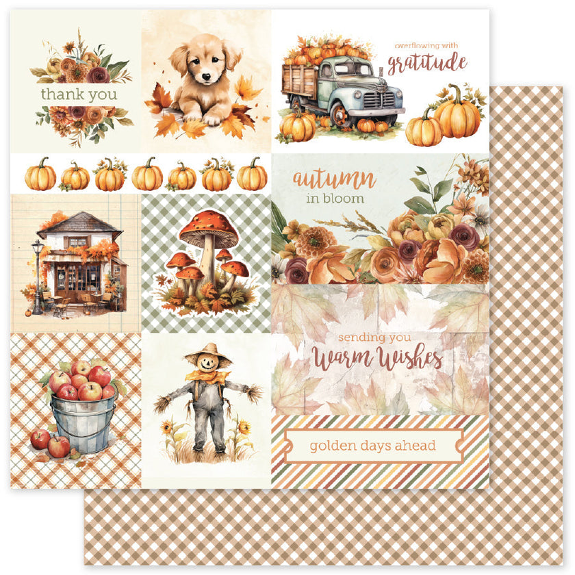 Autumn Florals Basics A 12x12 Paper (12pc Bulk Pack) 35454